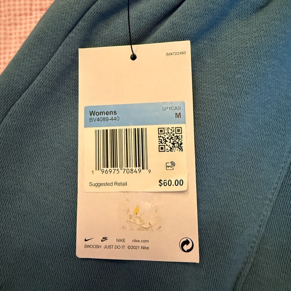 Nike Cerulean Blue Loose Fit Joggers - Picture 2 of 3
